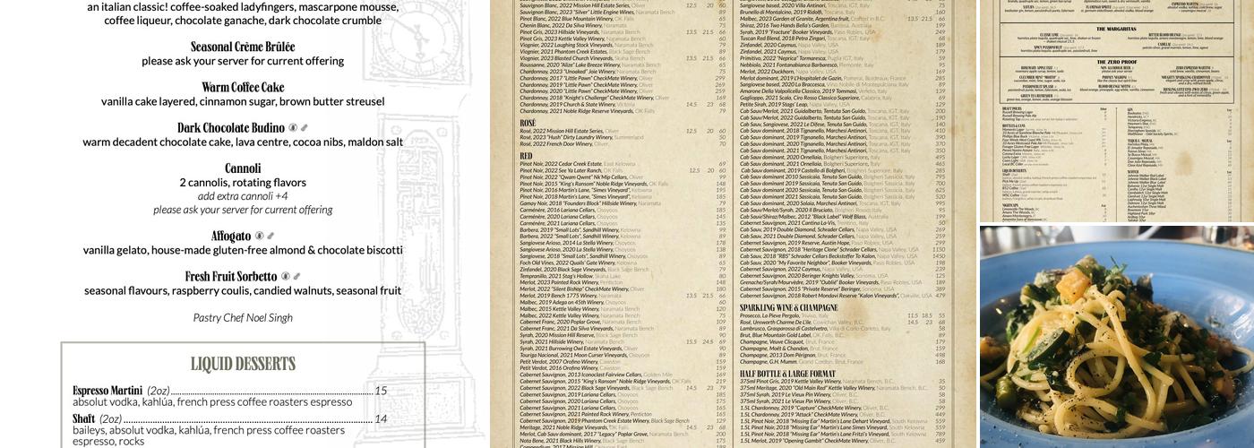 Water St. Café Menu