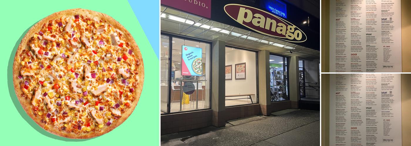 Panago Pizza Menu