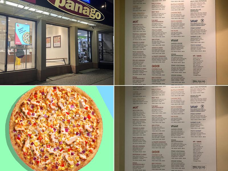 Panago Pizza Menu