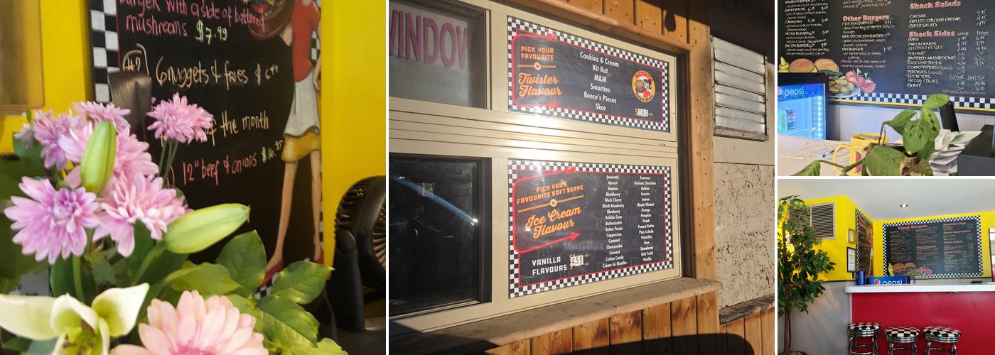 Betsy's Burger Shack Menu