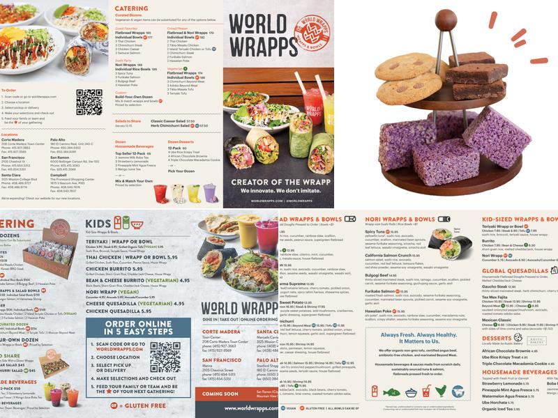 World Wrapps Menu