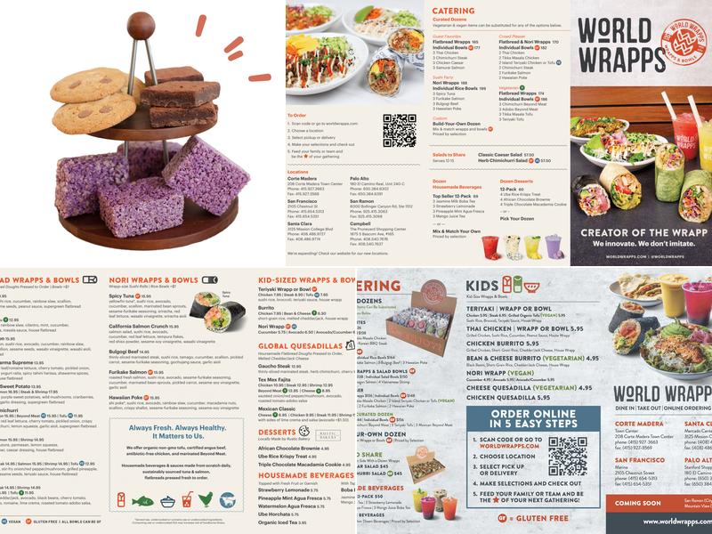 World Wrapps Menu