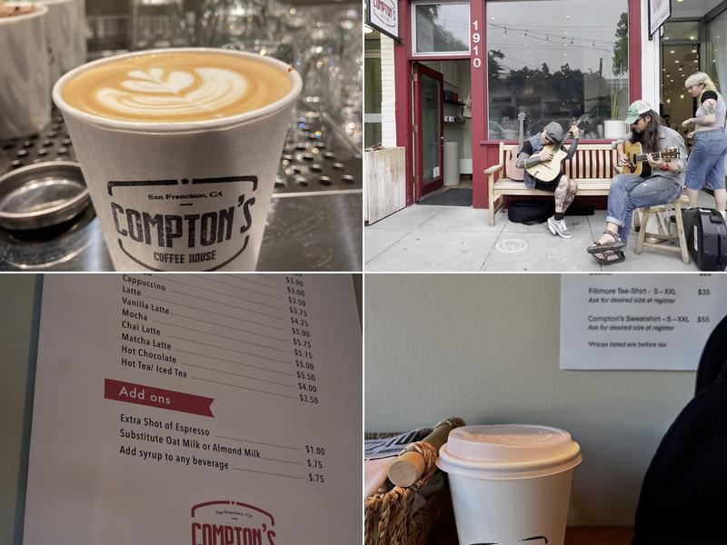 Compton’s Coffee House Menu