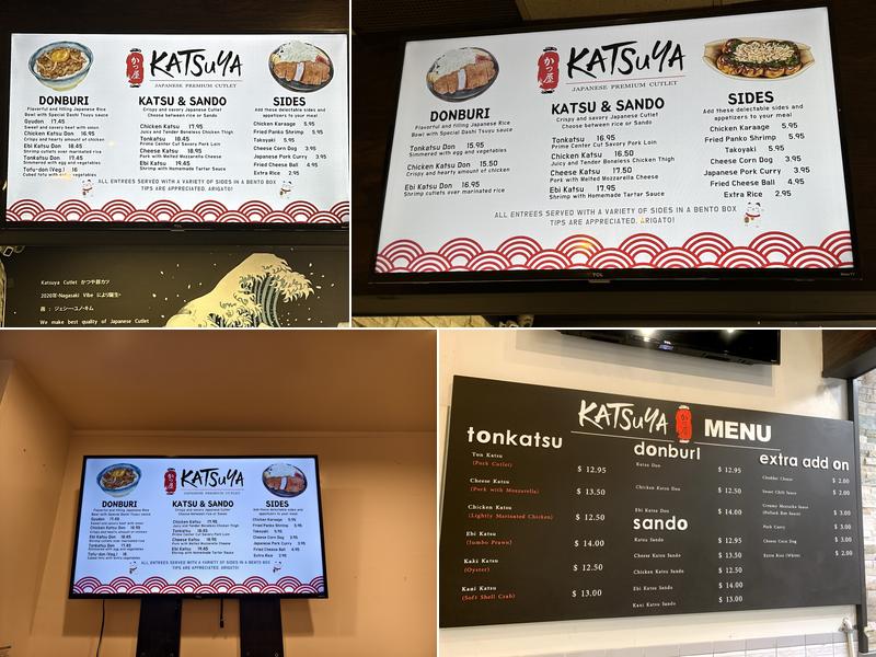 Katsu-ya Menu