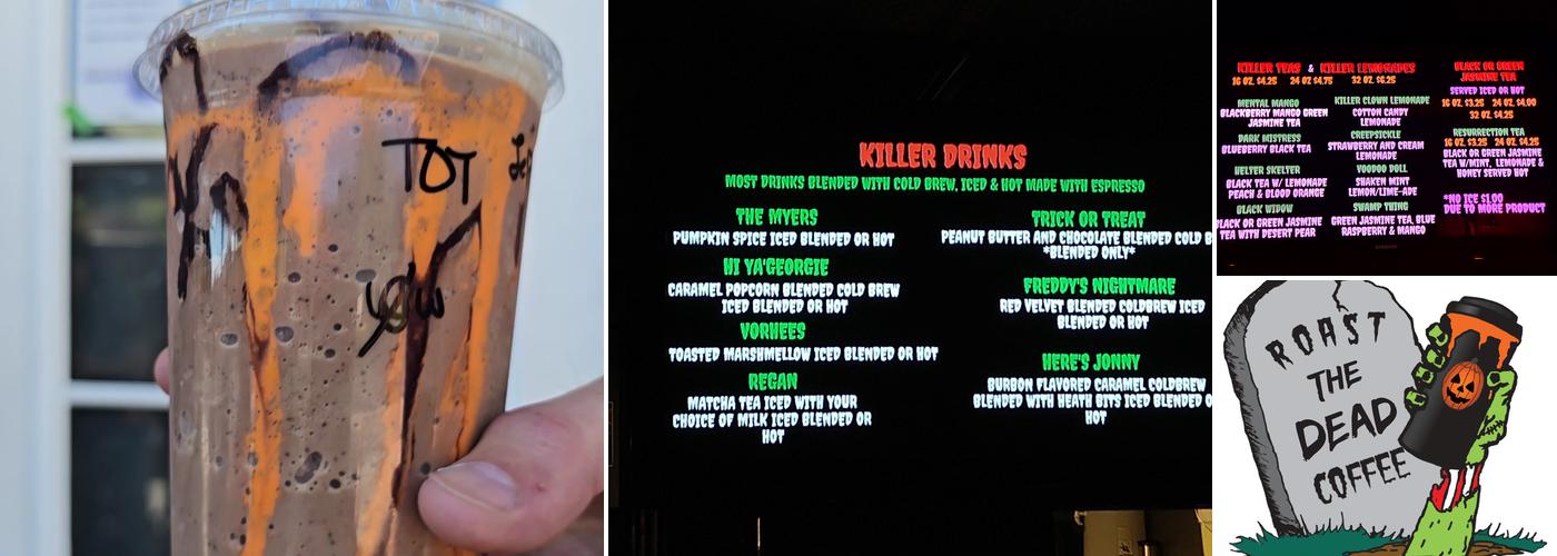 Roast The Dead Coffee Menu