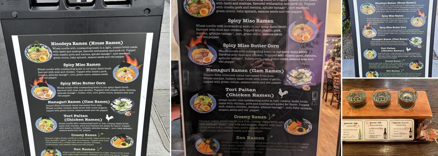 Hinodeya Campbell Town Menu