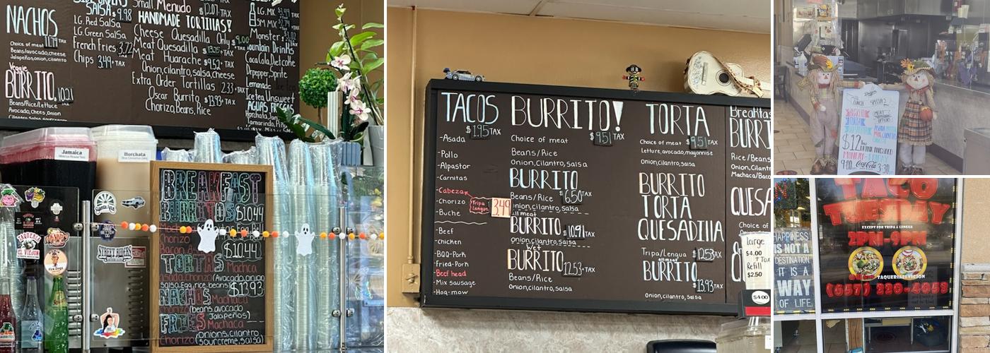 Taqueria El Viejon Menu