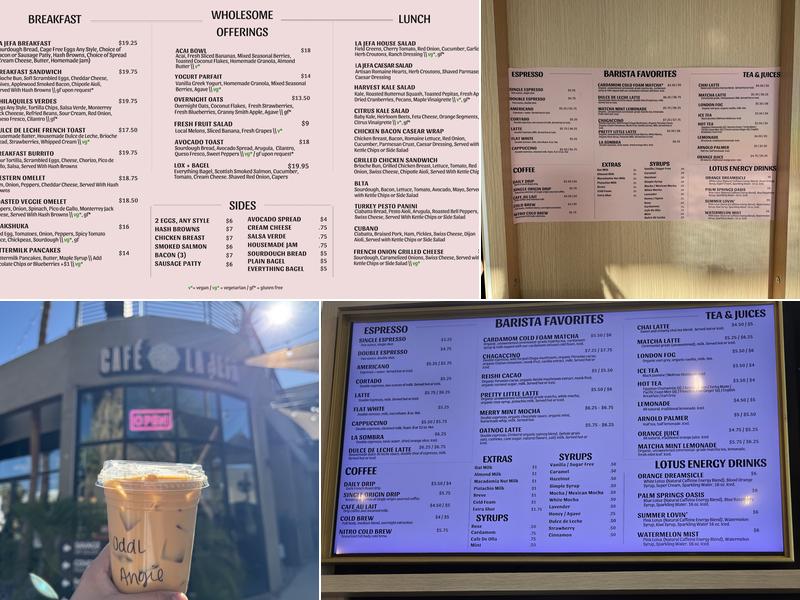 Café La Jefa Menu