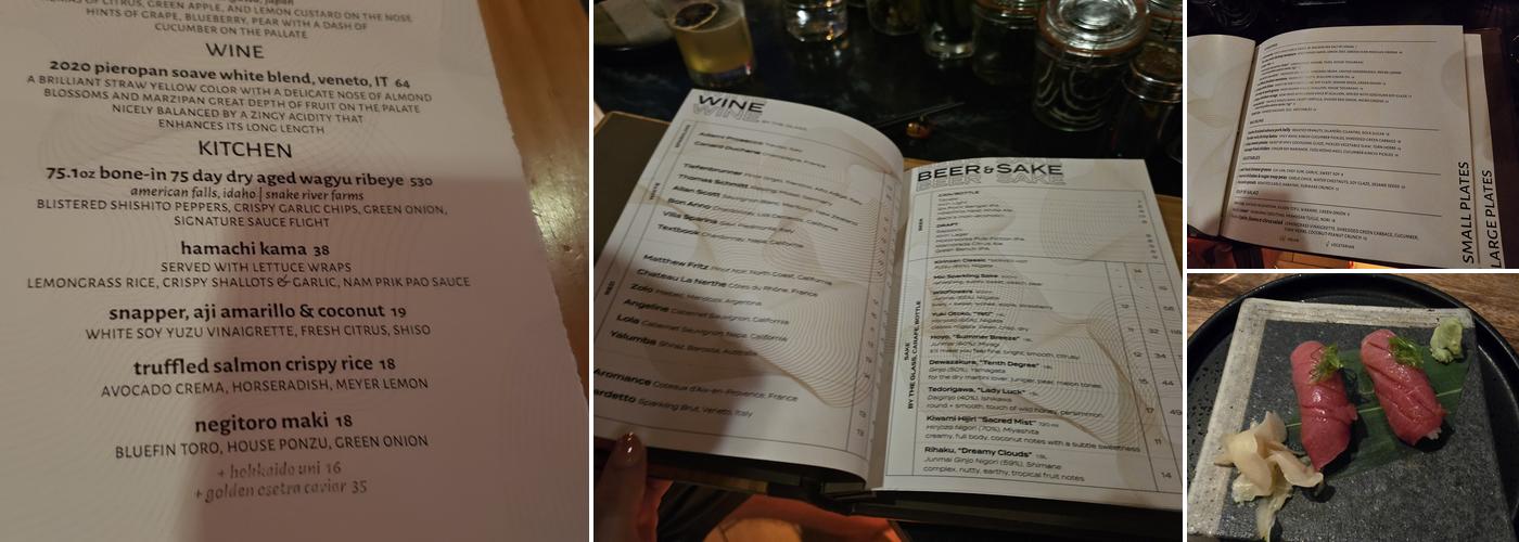 KOJO Menu