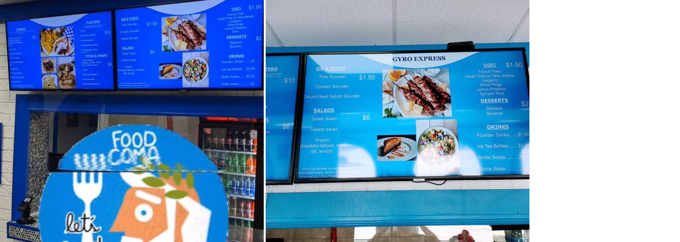 Gyro Express Menu