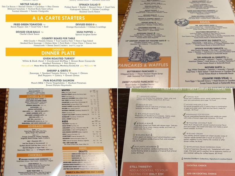 Nectar Menu