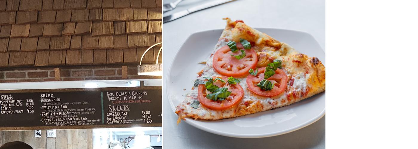 Lucy's New York Style Pizza Menu