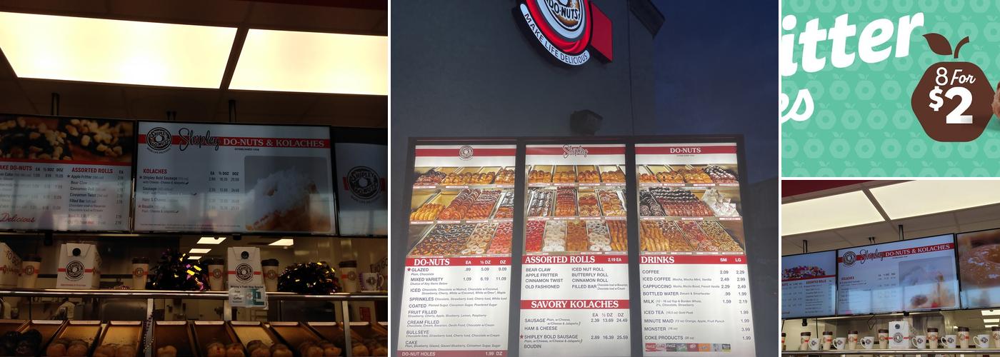 Shipley Do-Nuts Menu