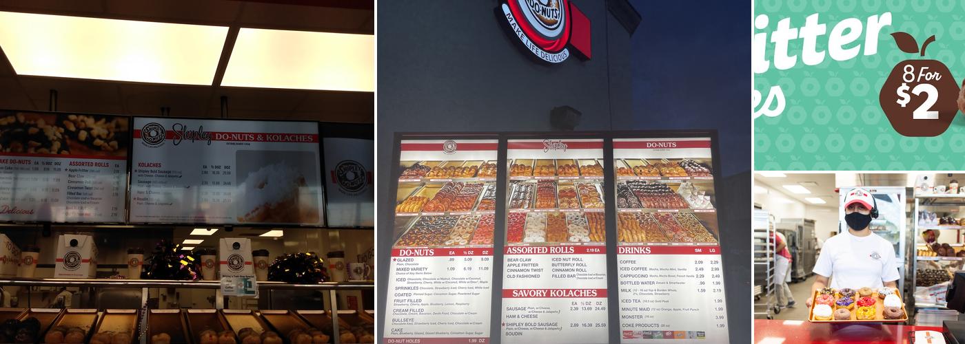 Shipley Do-Nuts Menu