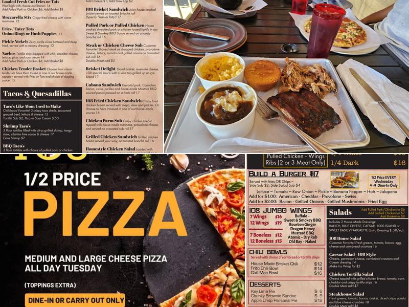 Route 108 Pizza & BBQ Menu