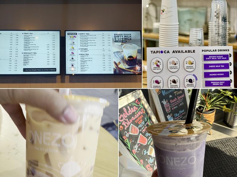 OneZo Tapioca Menu