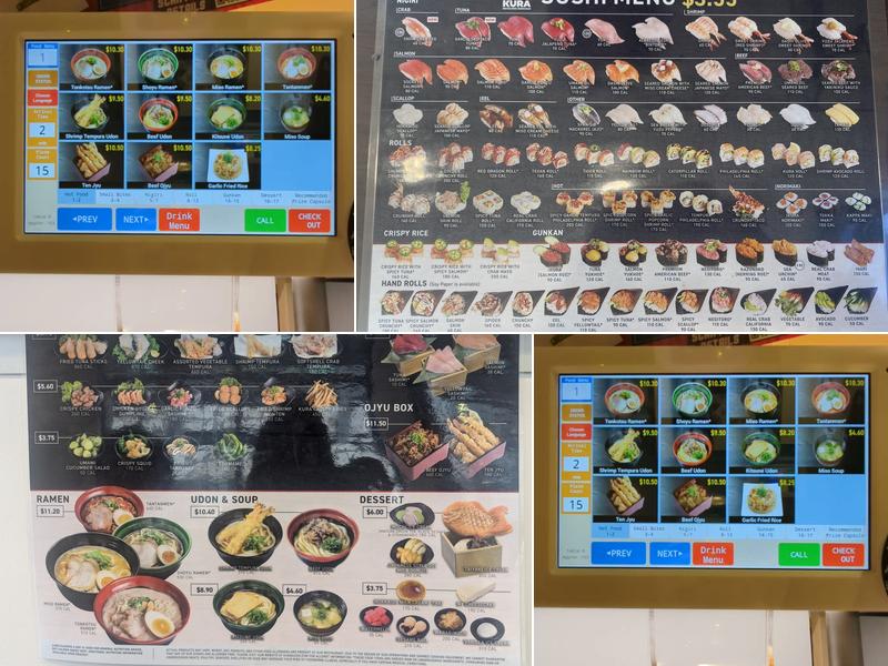 Kura Revolving Sushi Bar Menu
