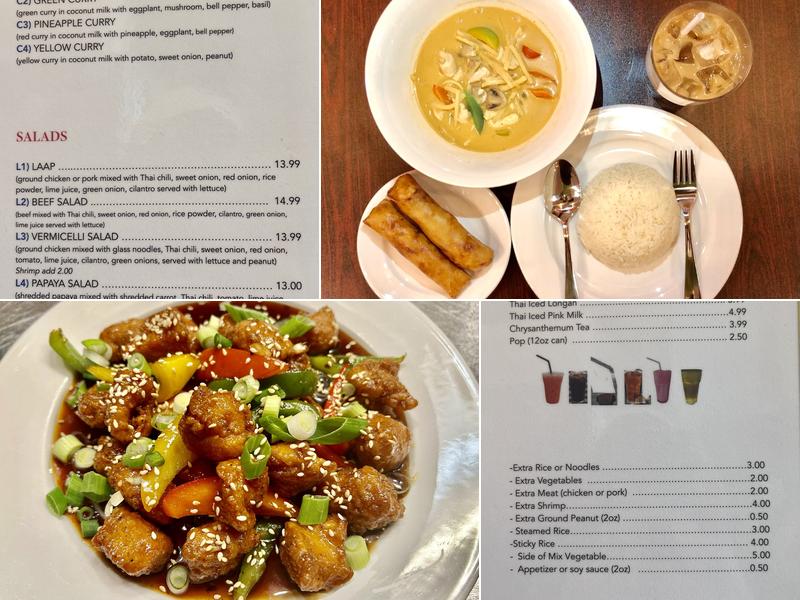 Suphan Thai Kitchen Menu