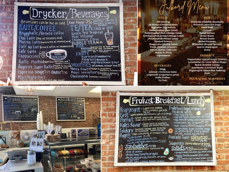 Bageriet Menu