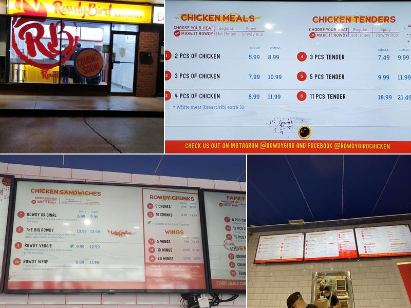 Rowdy Bird Fried Chicken Menu