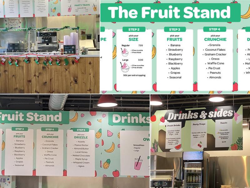 The Fruit Stand Menu