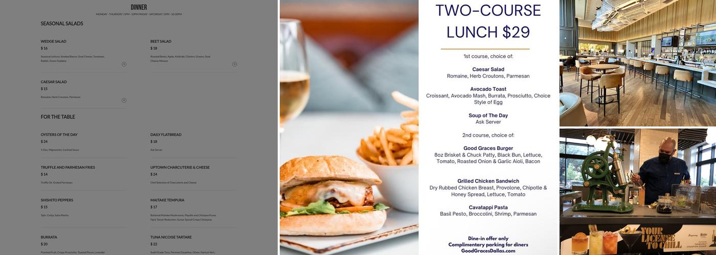 Good Graces Menu