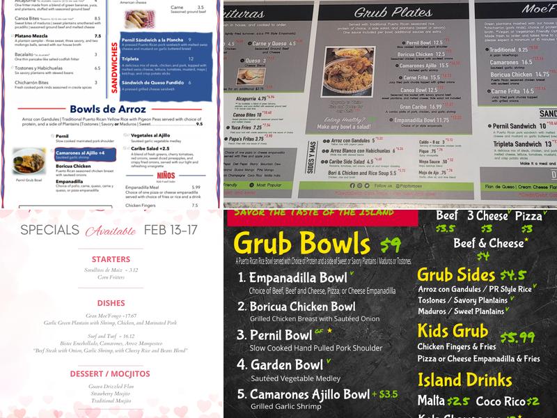 Papito Moe's, West Jordan Menu