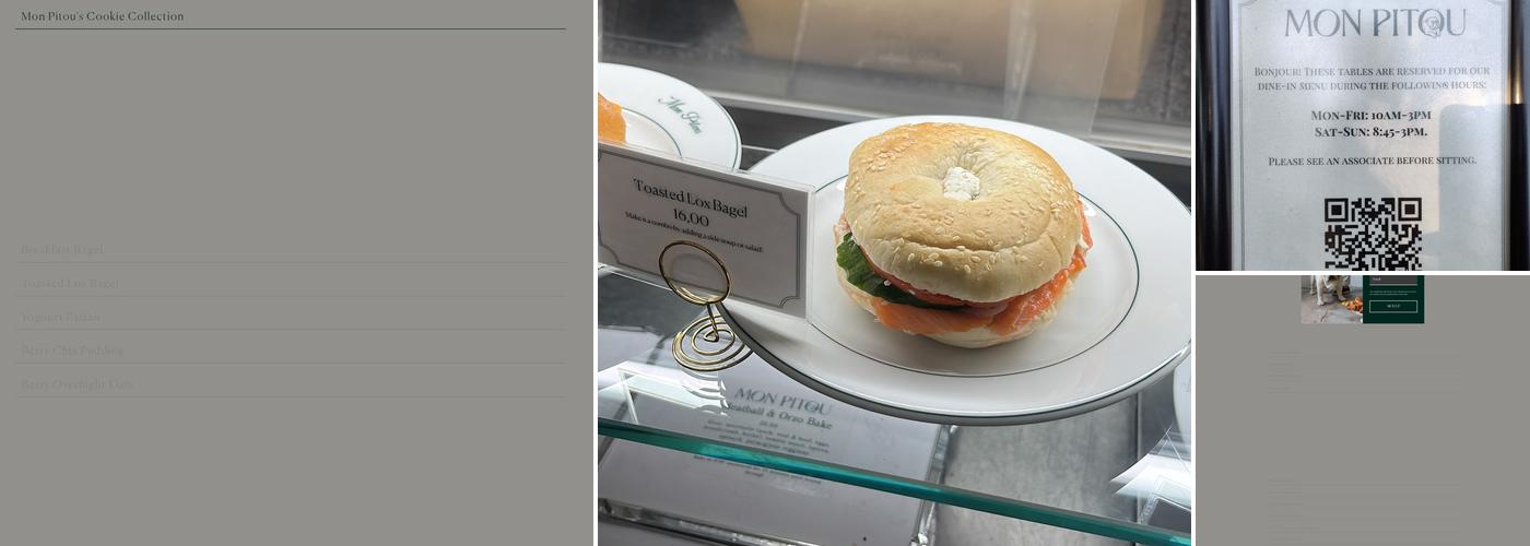 Mon Pitou Bistro & Bakery Menu