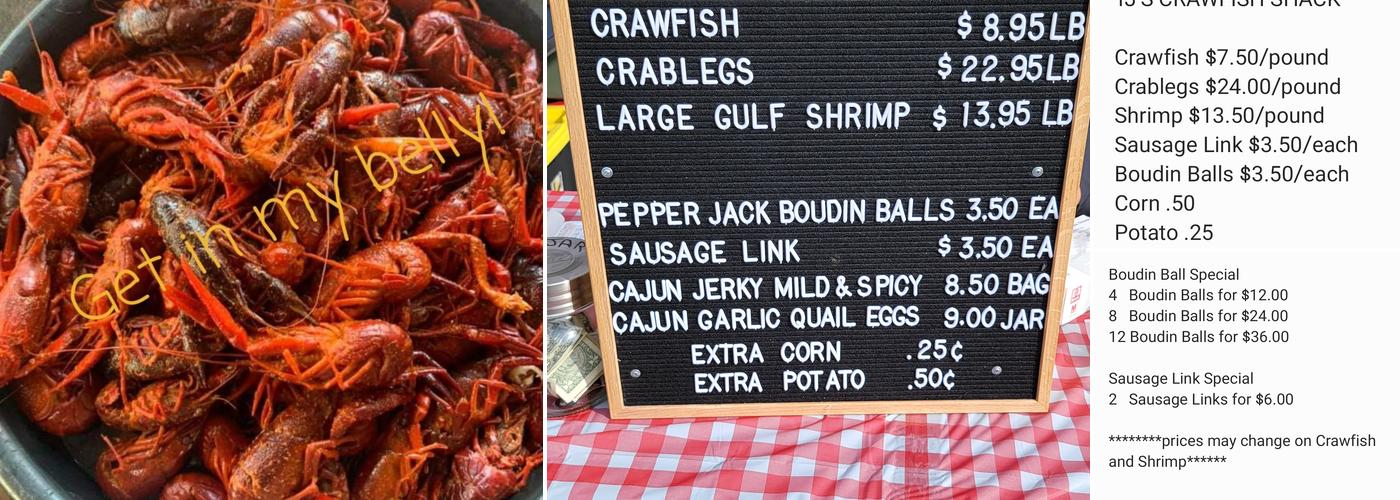 T.j.s Crawfish Shack Menu