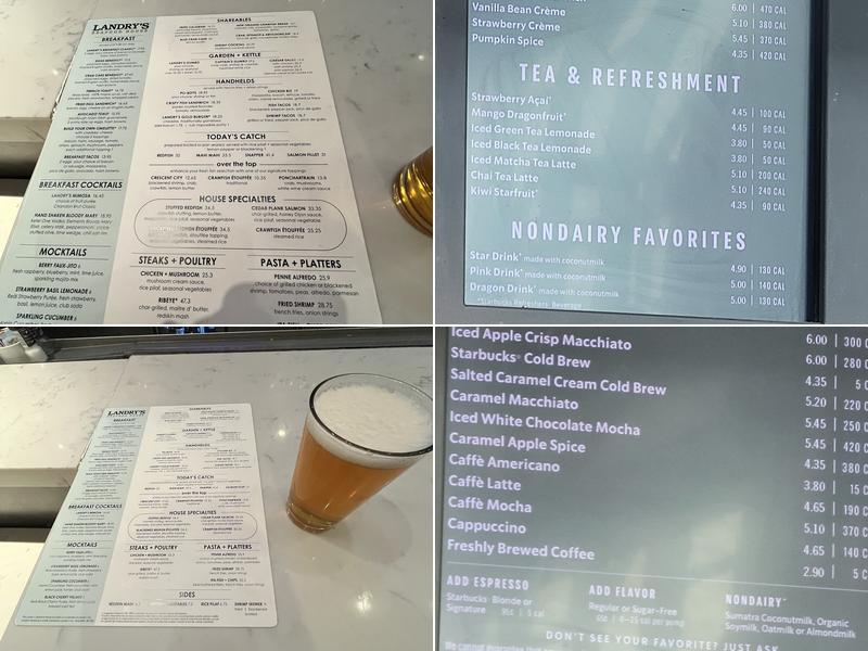 Starbucks Menu