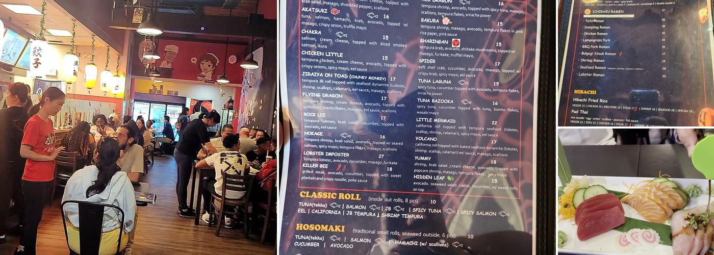 Naruto 88 bistro Menu