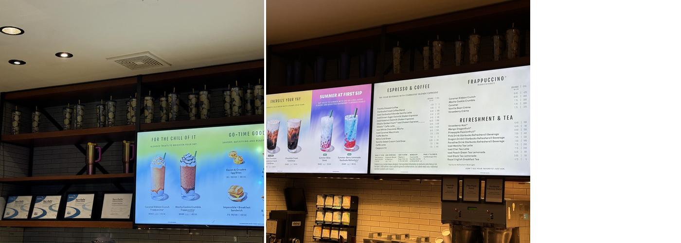 Starbucks Menu