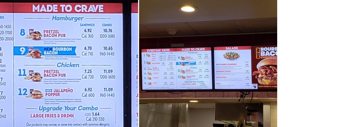 Wendy's Menu
