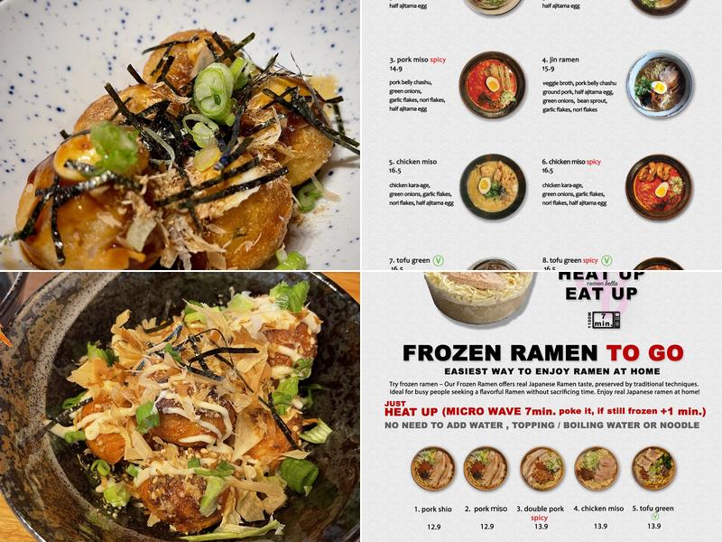 Ramen Bella poco Menu