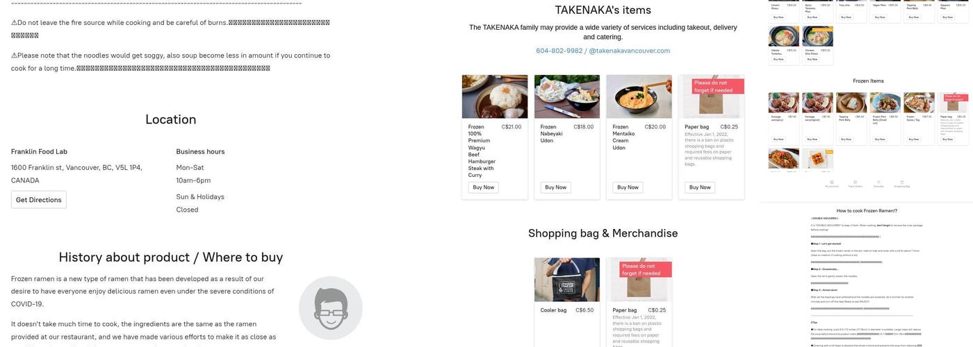 Franklin Food Lab Menu