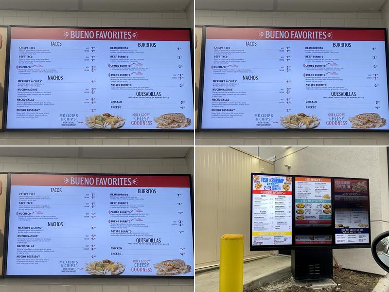 Taco Beuno Menu