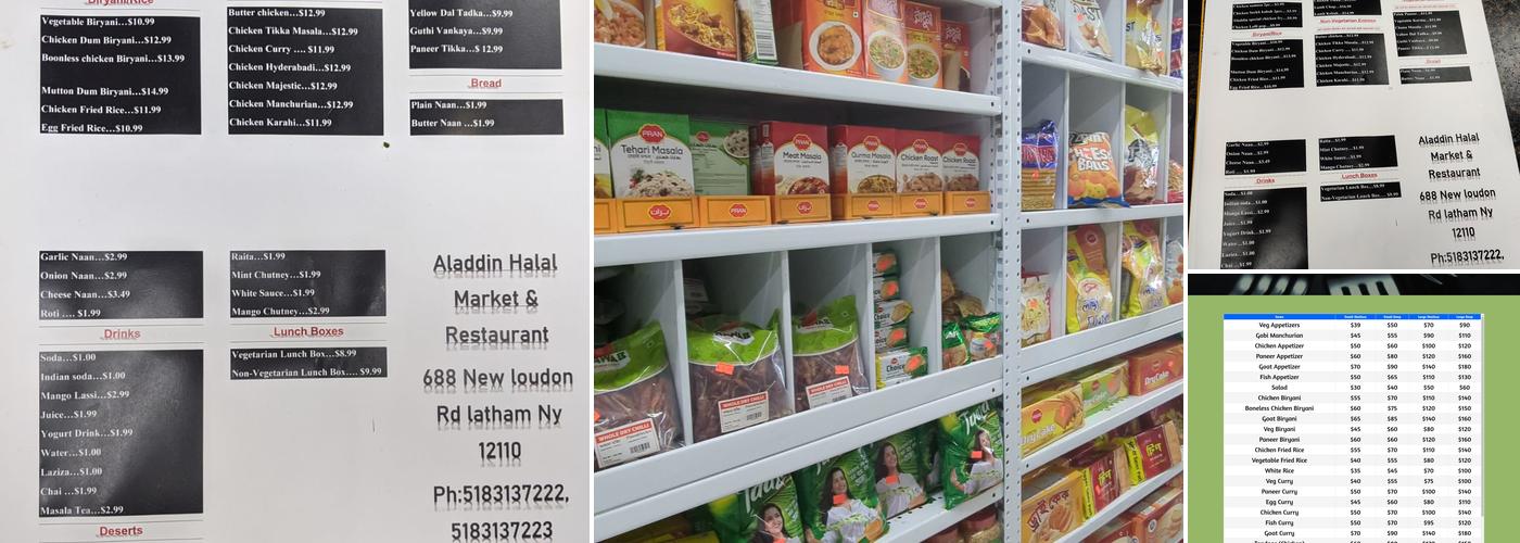 Aladdin Halal Market Menu