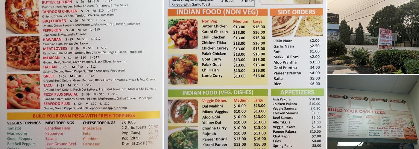 Pizza Plus 96 Menu