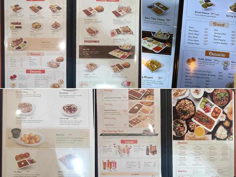 Rajdhani Sweets and Restaurant (Mississauga) Menu