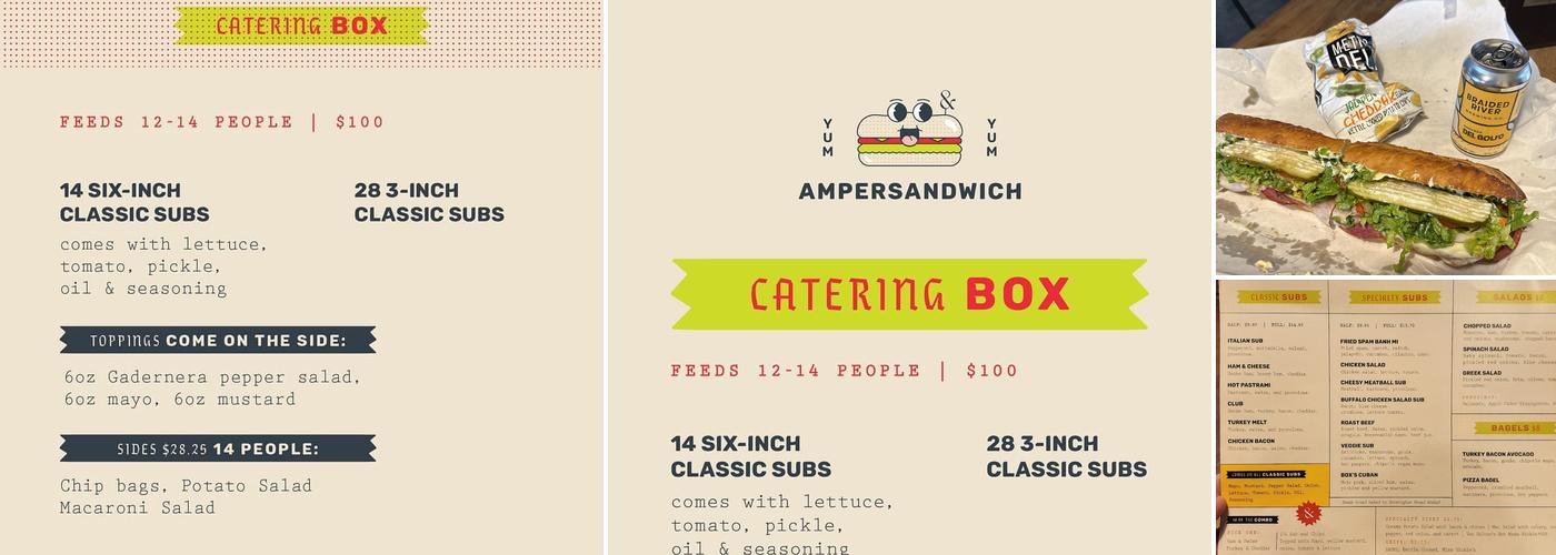 Ampersandwich Menu