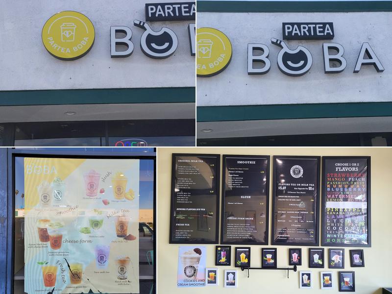 Partea Boba Menu