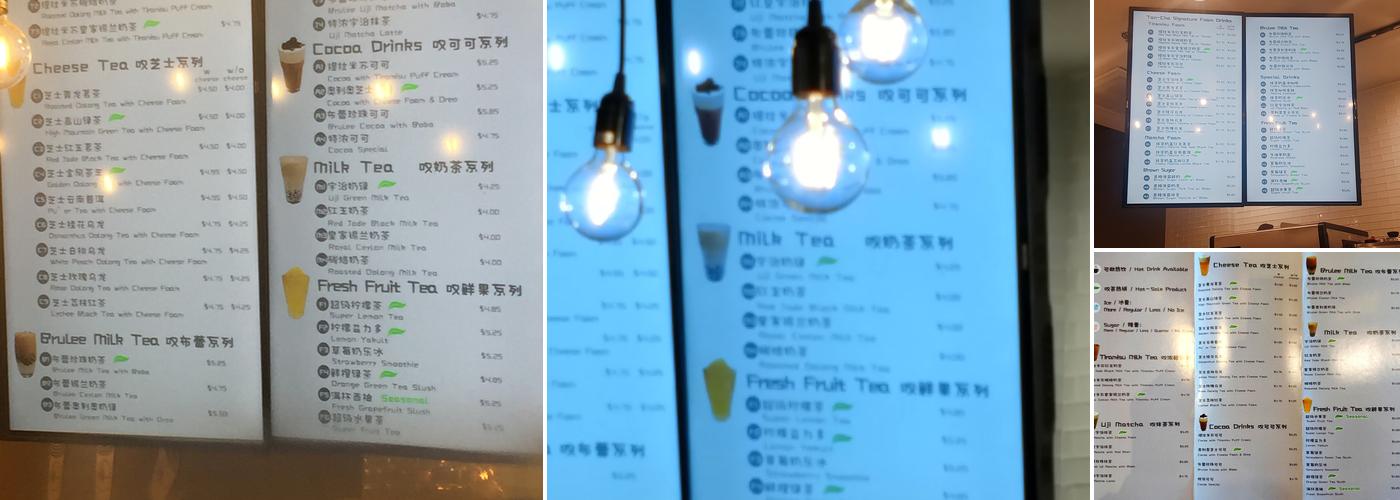 Tan-Cha Menu