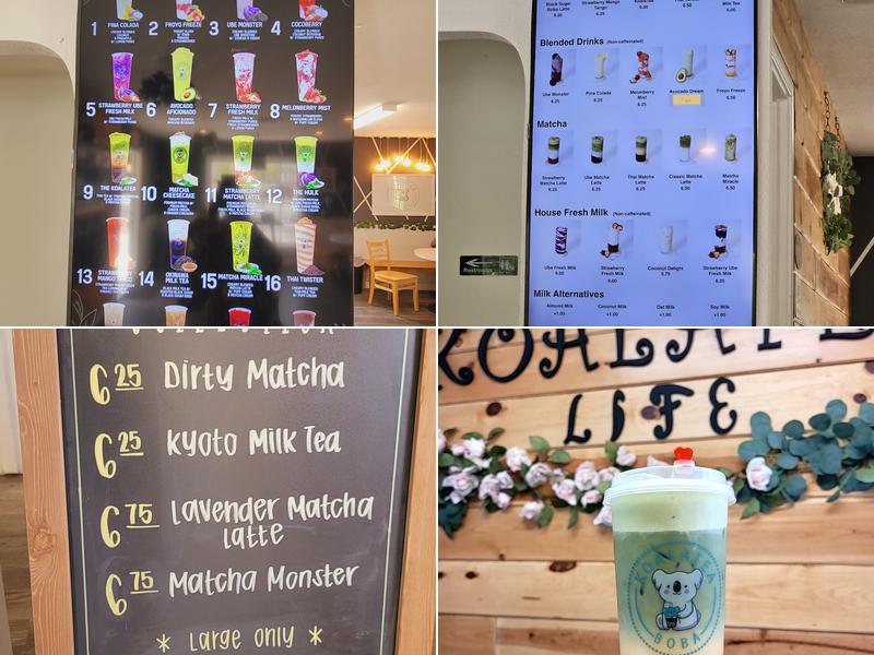 KoalaTea Boba Menu