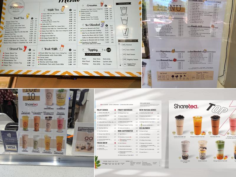 Sharetea Menu
