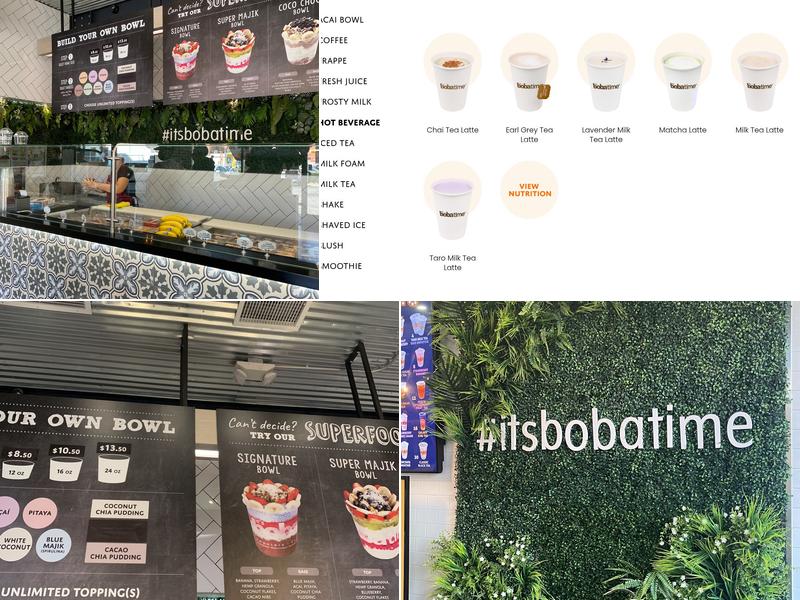 It's Boba Time Vermont Menu