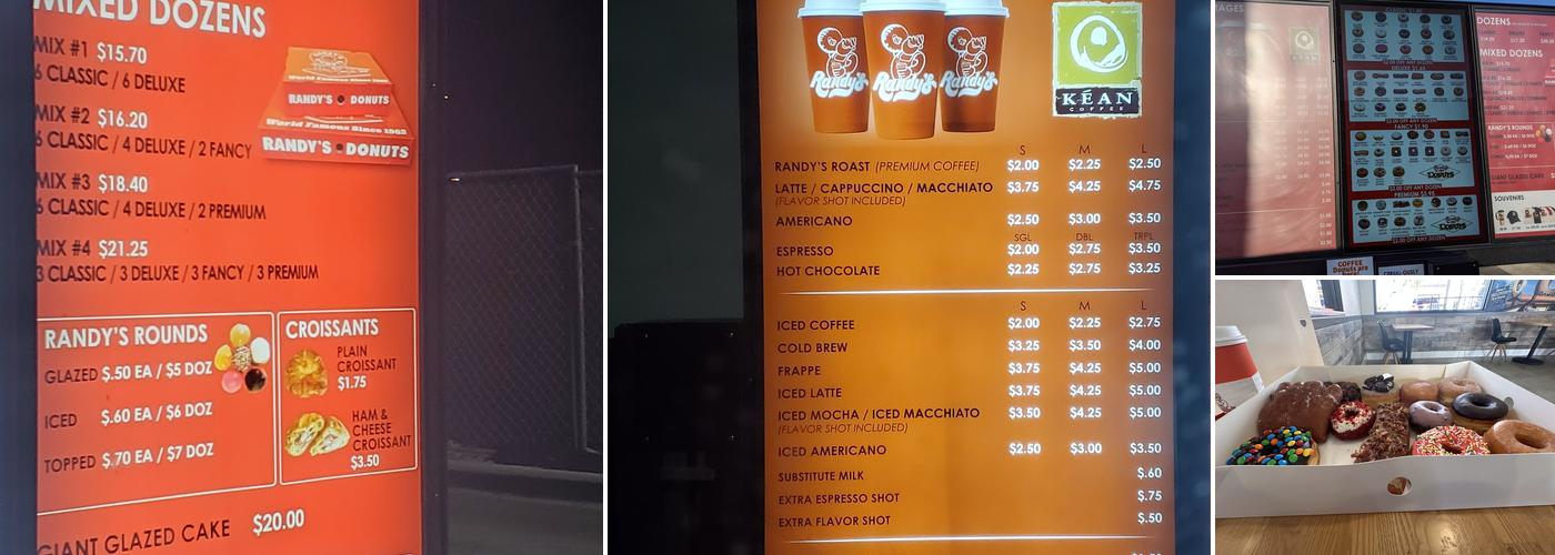 Randy’s Donuts Menu