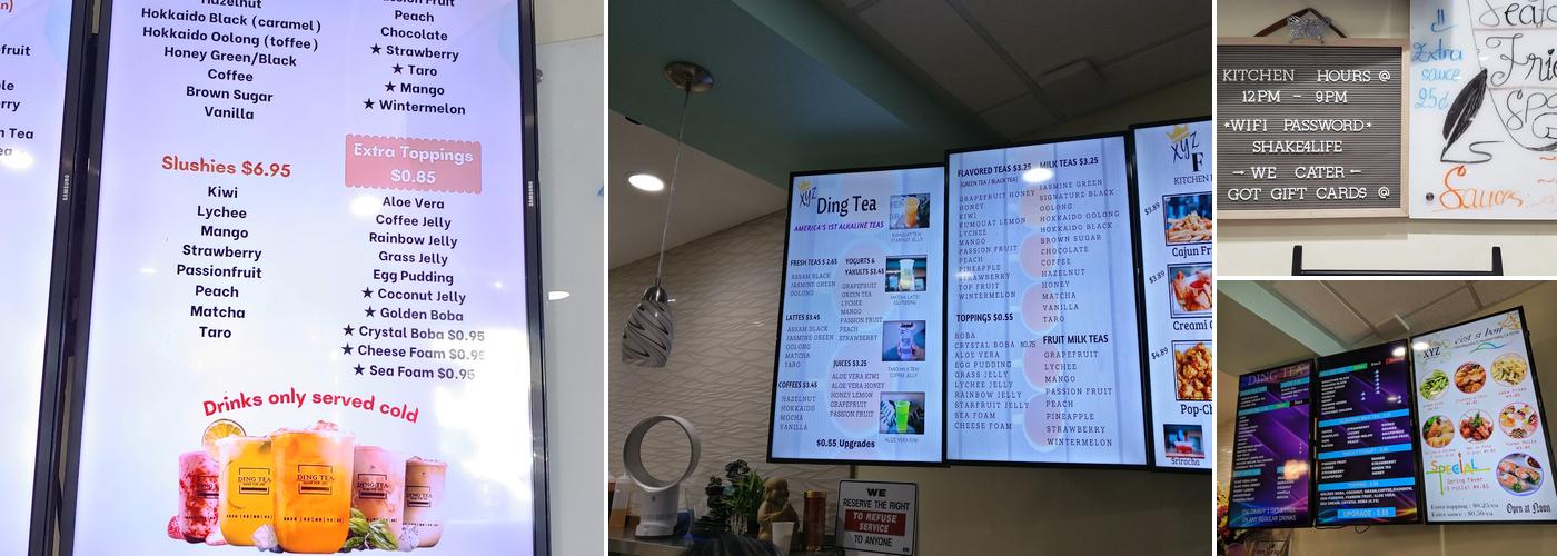 Ding Tea Menu