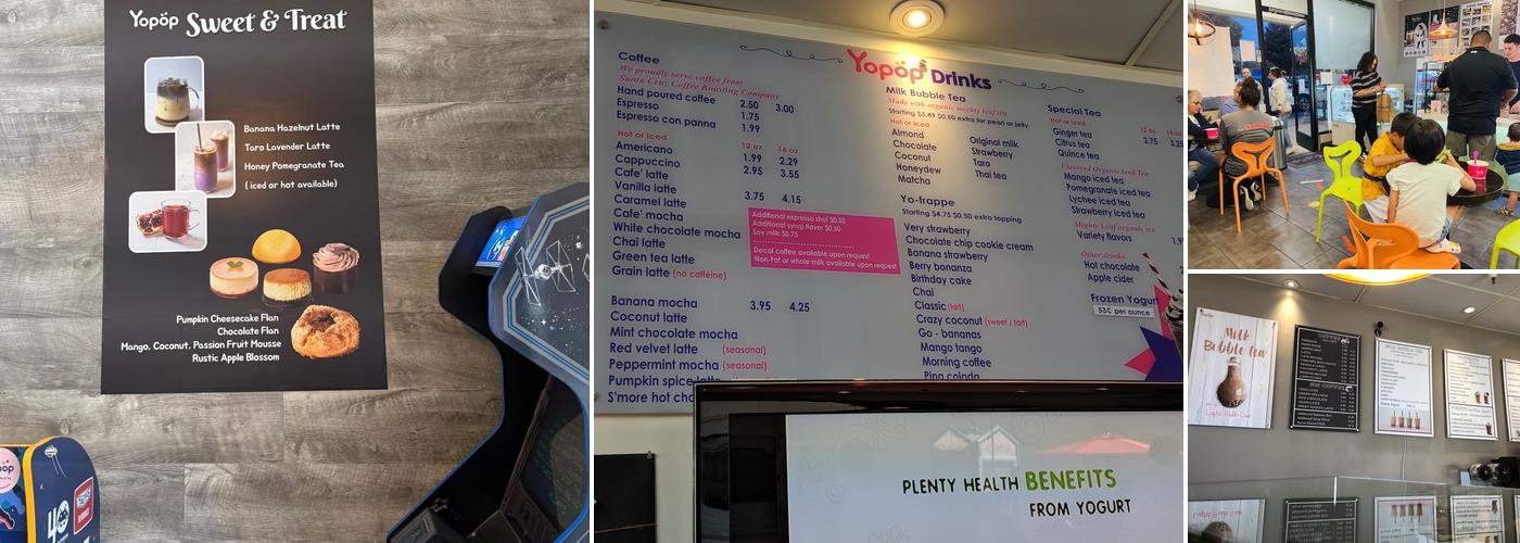Yopop Menu