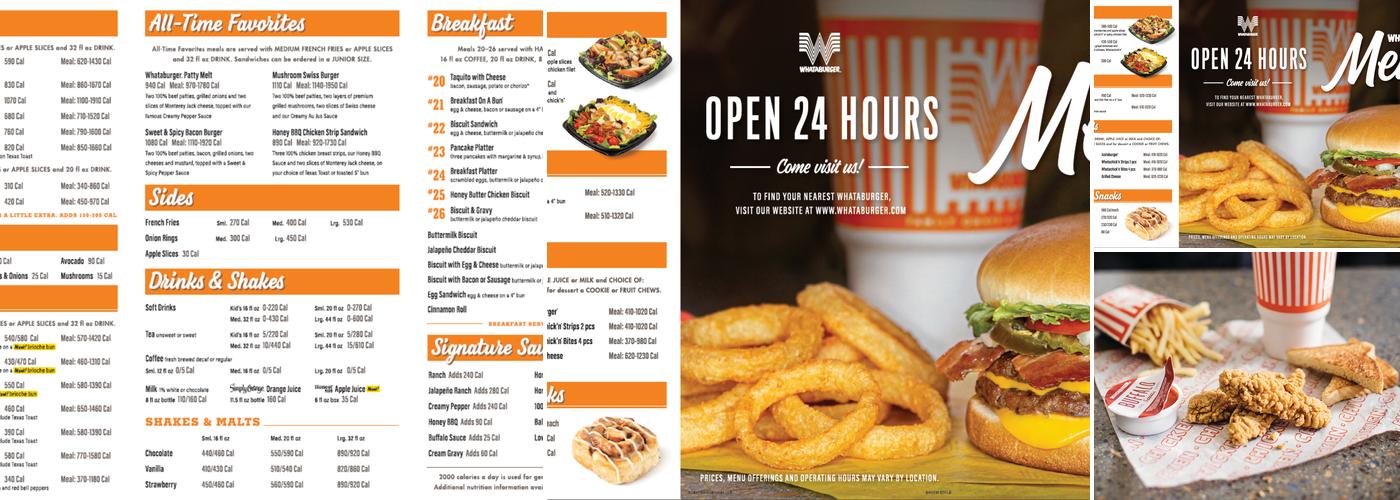 Whataburger Menu