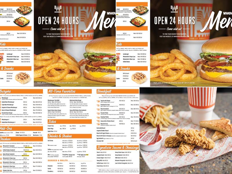 Whataburger Menu